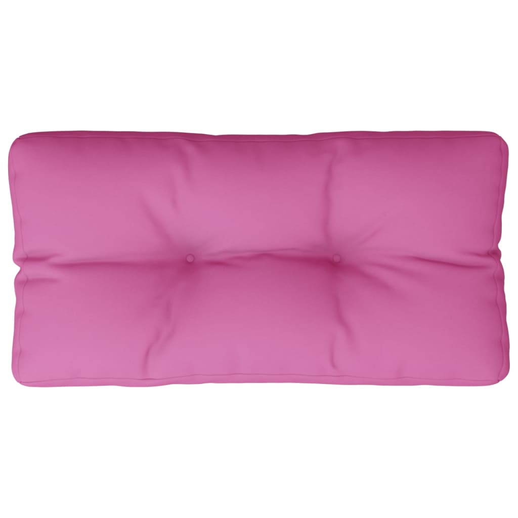 Coussin de palette vidaxl 80x40x12 cm tissu rose