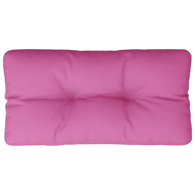 Coussin de palette vidaxl 80x40x12 cm tissu rose