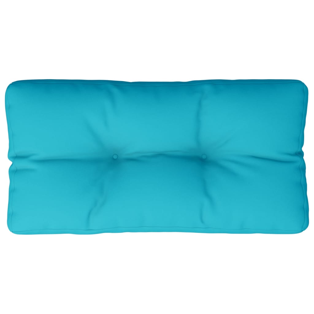 Coussin de palette vidaxl 80x40x12 cm Turquoise tissu