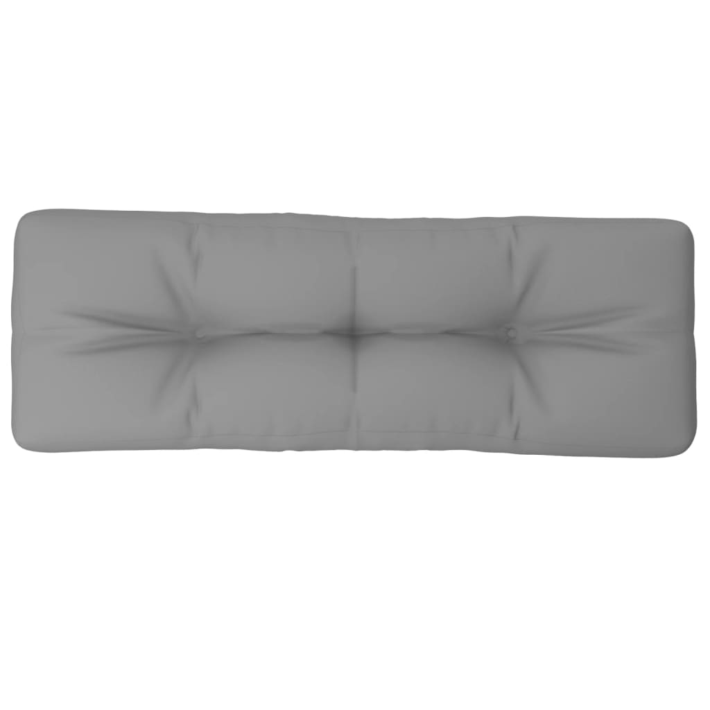 Coussin de palette Vidaxl 120x40x12 cm Gray