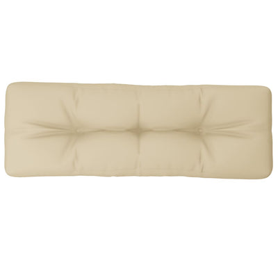 Coussin de palette vidaxl 120x40x12 cm en tissu beige