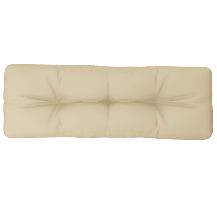 Coussin de palette vidaxl 120x40x12 cm en tissu beige