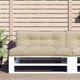 Coussin de palette vidaxl 120x40x12 cm en tissu beige