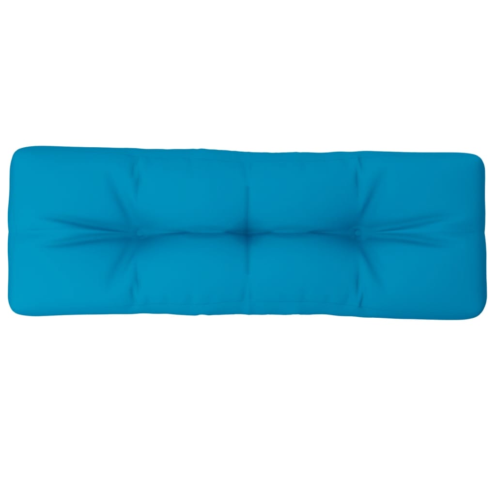 Coussin de palette Vidaxl 120x40x12 cm Bleu clair