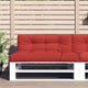 Coussin de palette vidaxl 120x40x12 cm Red