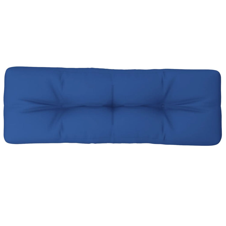 Coussin de palette vidaxl 120x40x12 cm tissu king bleu