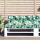 Coussin de palette vidaxl 120x40x12 cm motif de feuille de tissu