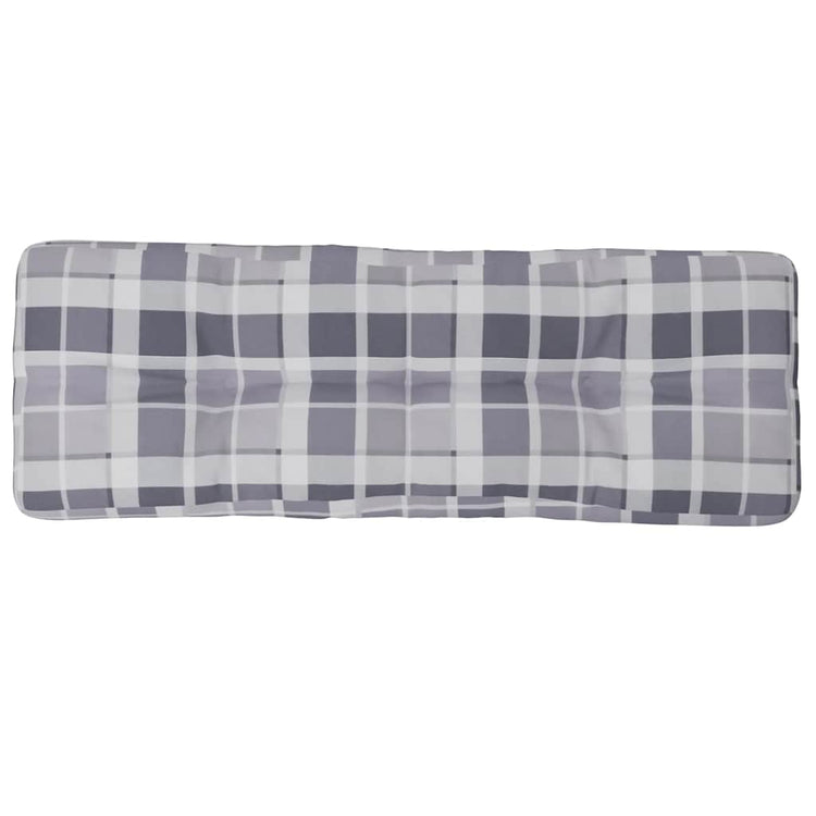 VidaXL coussin de palette 120x40x12 cm tissu motif losange gris