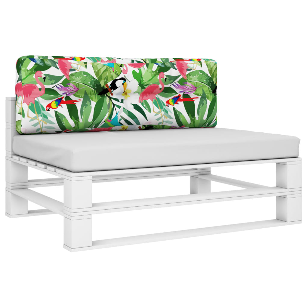 VidaXL coussin de palette 120x40x12 cm tissu multicolore