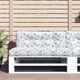 Coussin de palette vidaxl 120x40x12 cm motif de feuille de tissu