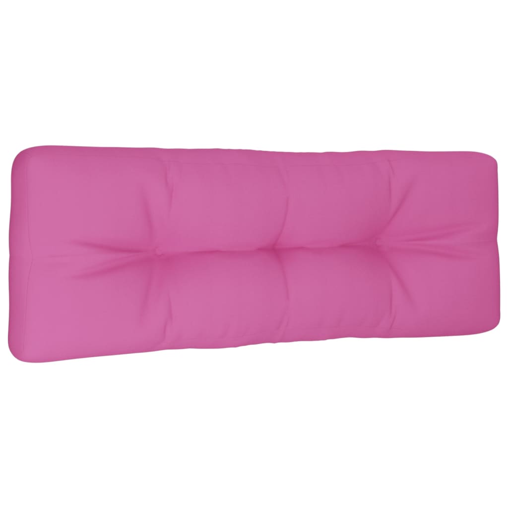 VidaXL coussin palette 120x40x12 cm tissu rose