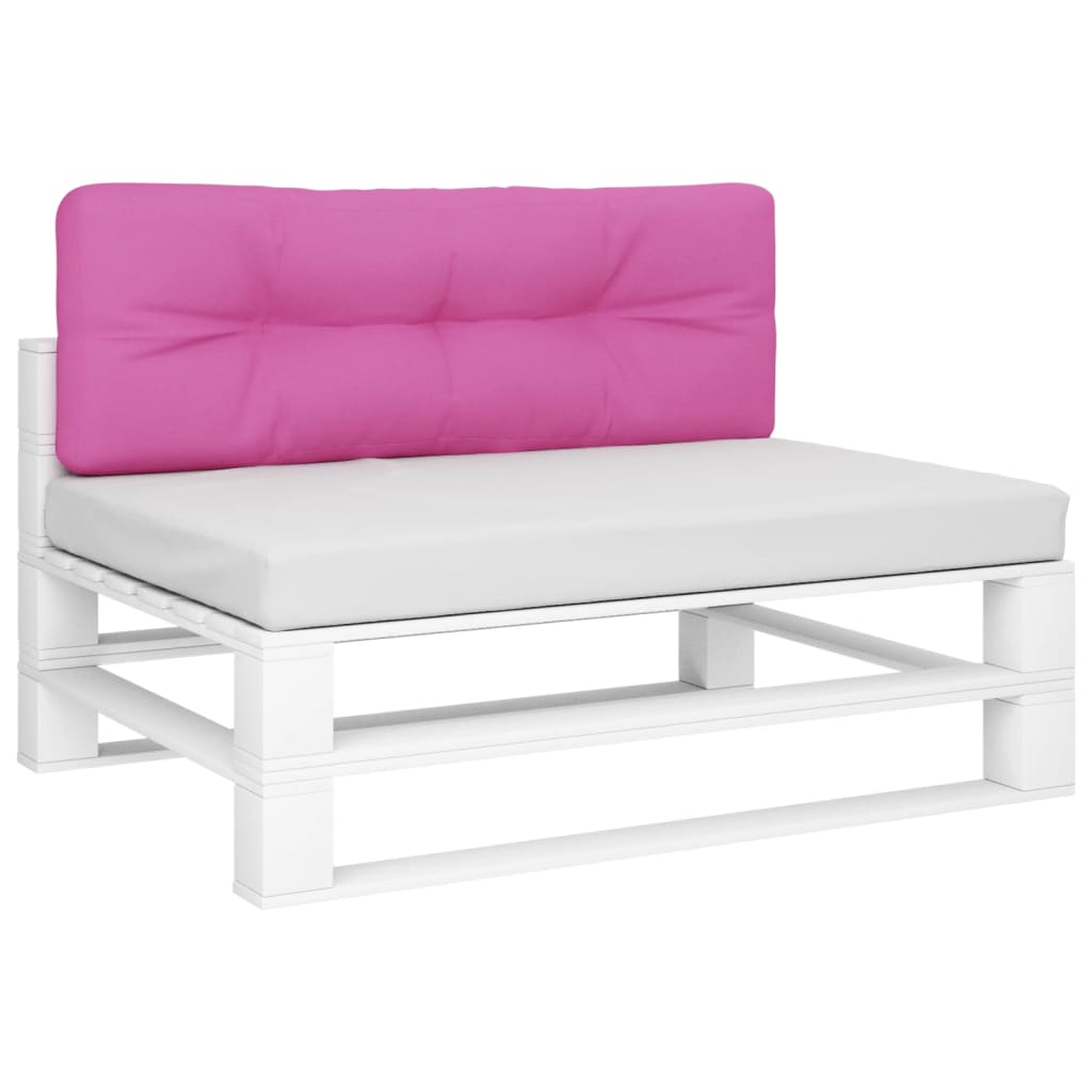VidaXL coussin palette 120x40x12 cm tissu rose