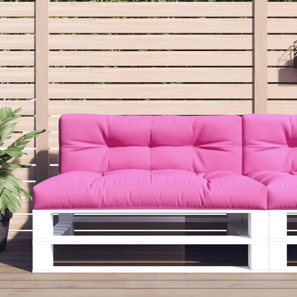 VidaXL coussin palette 120x40x12 cm tissu rose