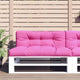 VidaXL coussin palette 120x40x12 cm tissu rose