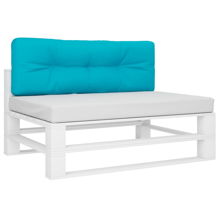 VidaXL coussin palette 120x40x12 cm tissu turquoise