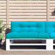 VidaXL coussin palette 120x40x12 cm tissu turquoise