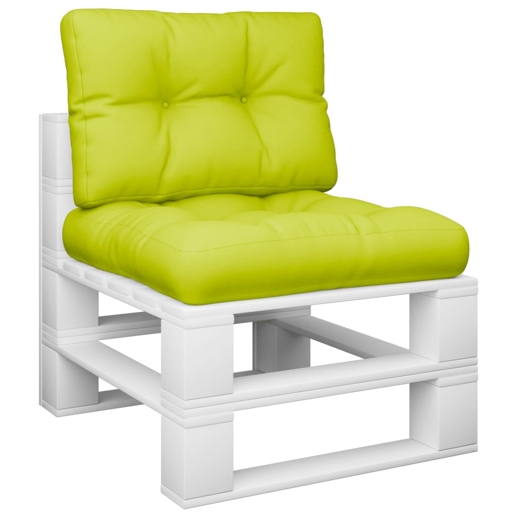 Coussins de palette vidaxl 2 St tissu vert vert