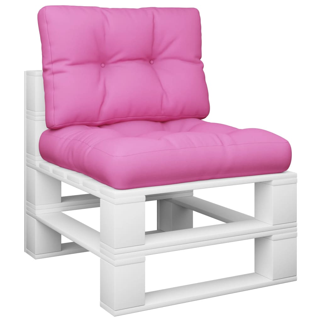 Coussins de palette vidaxl 2 st tissu rose