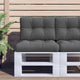 VidaXL coussins de palette 2 pcs tissu anthracite