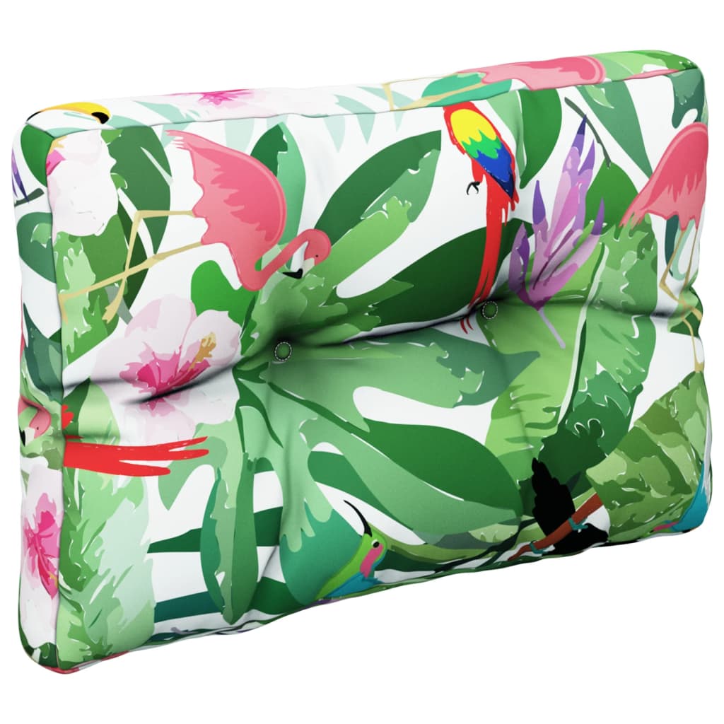Vidaxl Pallet Cushions 2 St tissu multi-colorant
