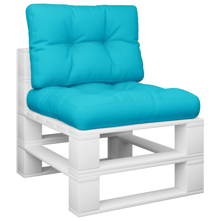 Coussins de palette vidaxl 2 st tissu turquoise