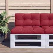 Coussins de palette vidaxl 2 st tissu vin rouge - afbeelding 1