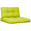 Coussins de palette vidaxl 2 St tissu vert vert