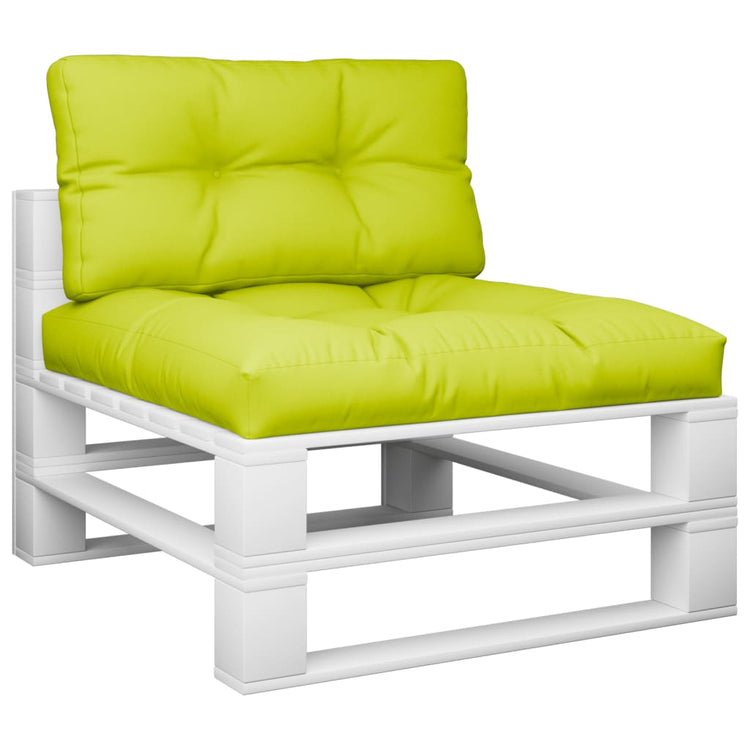 Coussins de palette vidaxl 2 St tissu vert vert