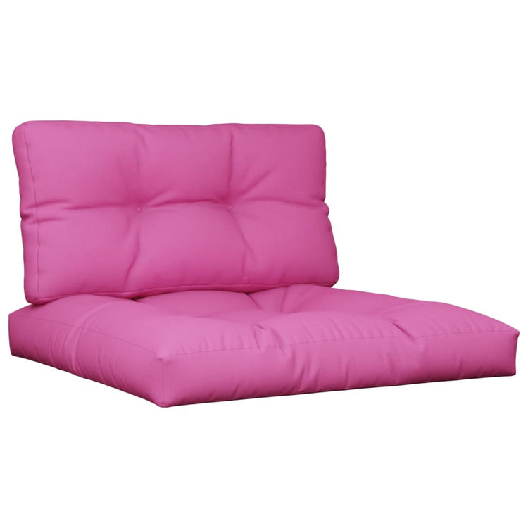 Coussins de palette vidaxl 2 st tissu rose