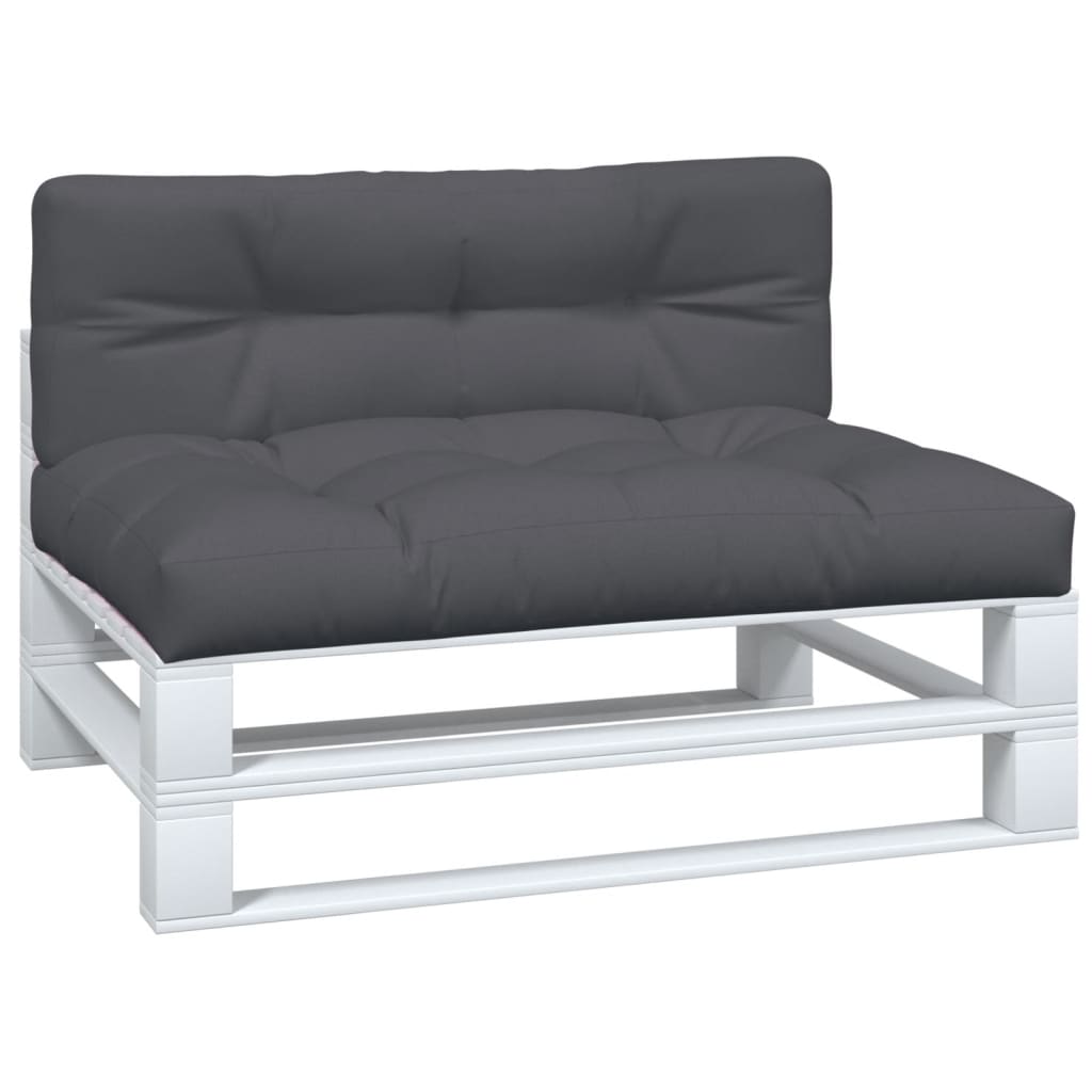 Coussins de palette vidaxl 2 strivus en tissu -colore