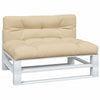 Coussins de palette vidaxl 2 st tissu beige