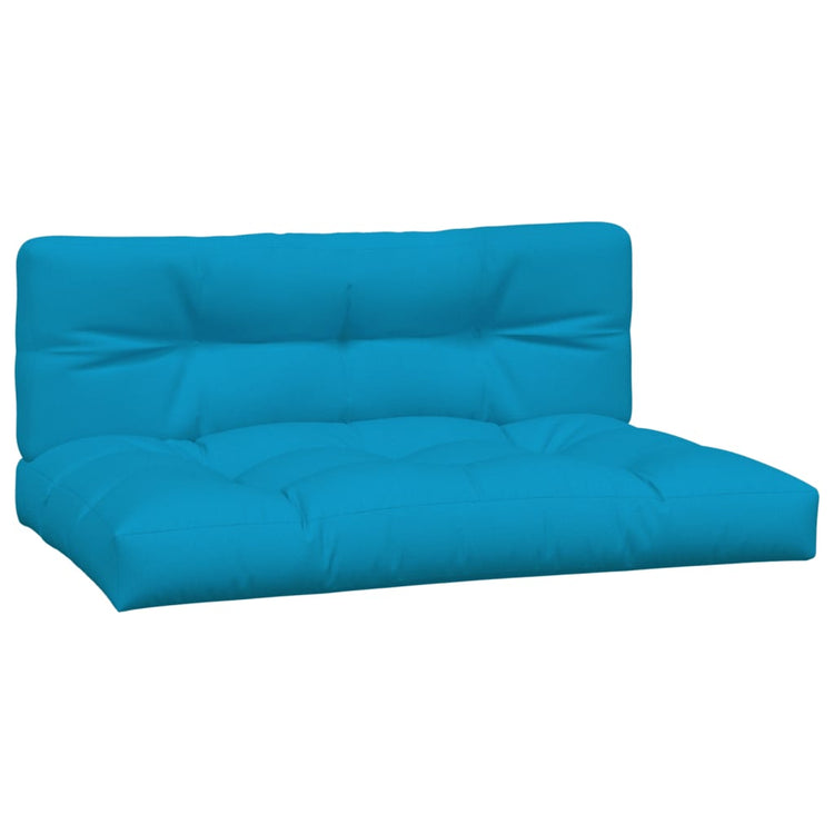 Coussins de palette vidaxl 2 st tissu bleu clair