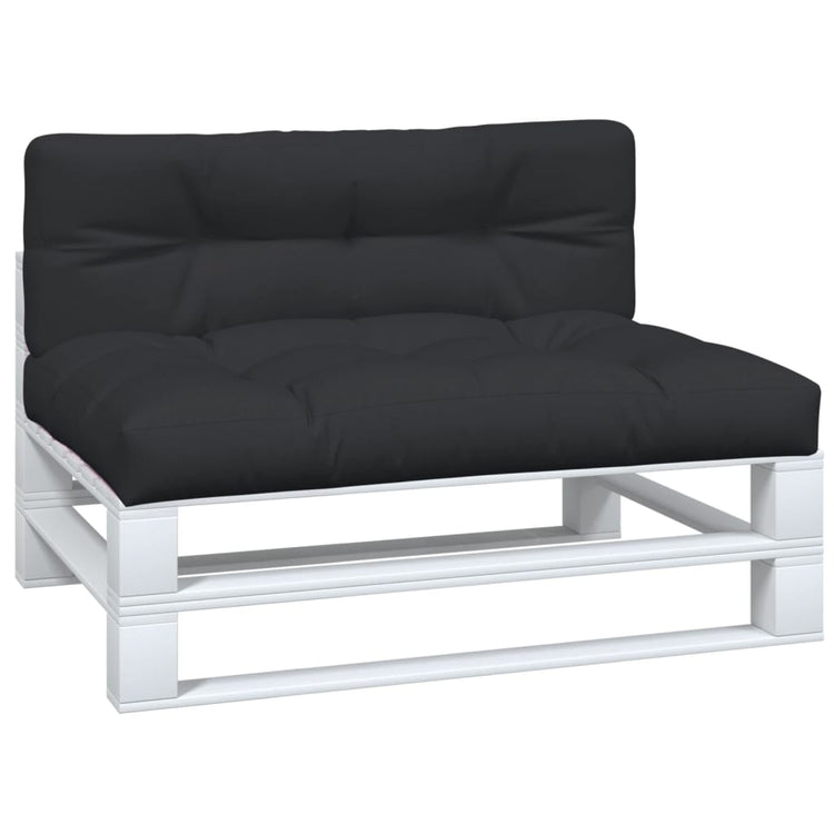 Coussins de palette vidaxl 2 st tissu noir
