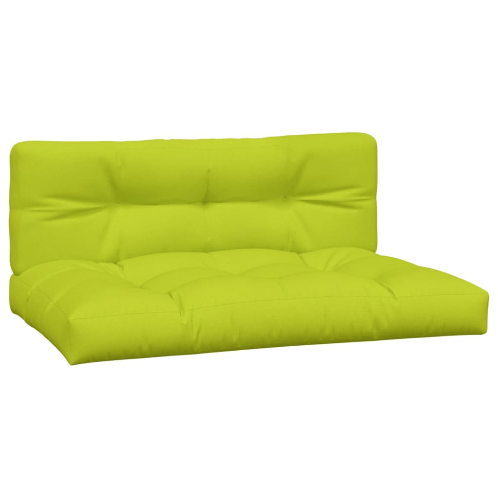 Coussins de palette vidaxl 2 St tissu vert vert