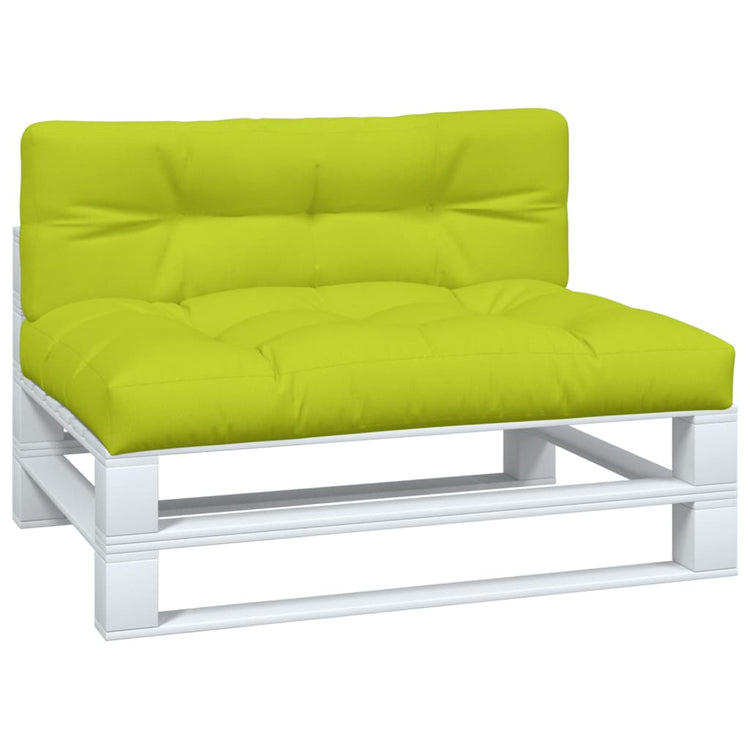 Coussins de palette vidaxl 2 St tissu vert vert
