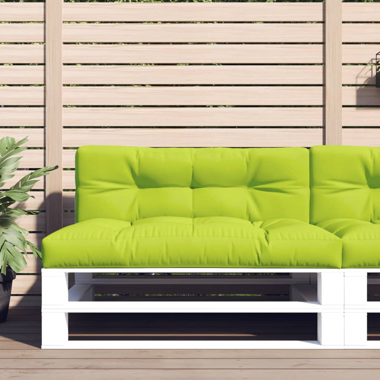 Coussins de palette vidaxl 2 St tissu vert vert