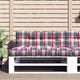 Coussins de palette vidaxl 2 st tissu diamant motif rouge