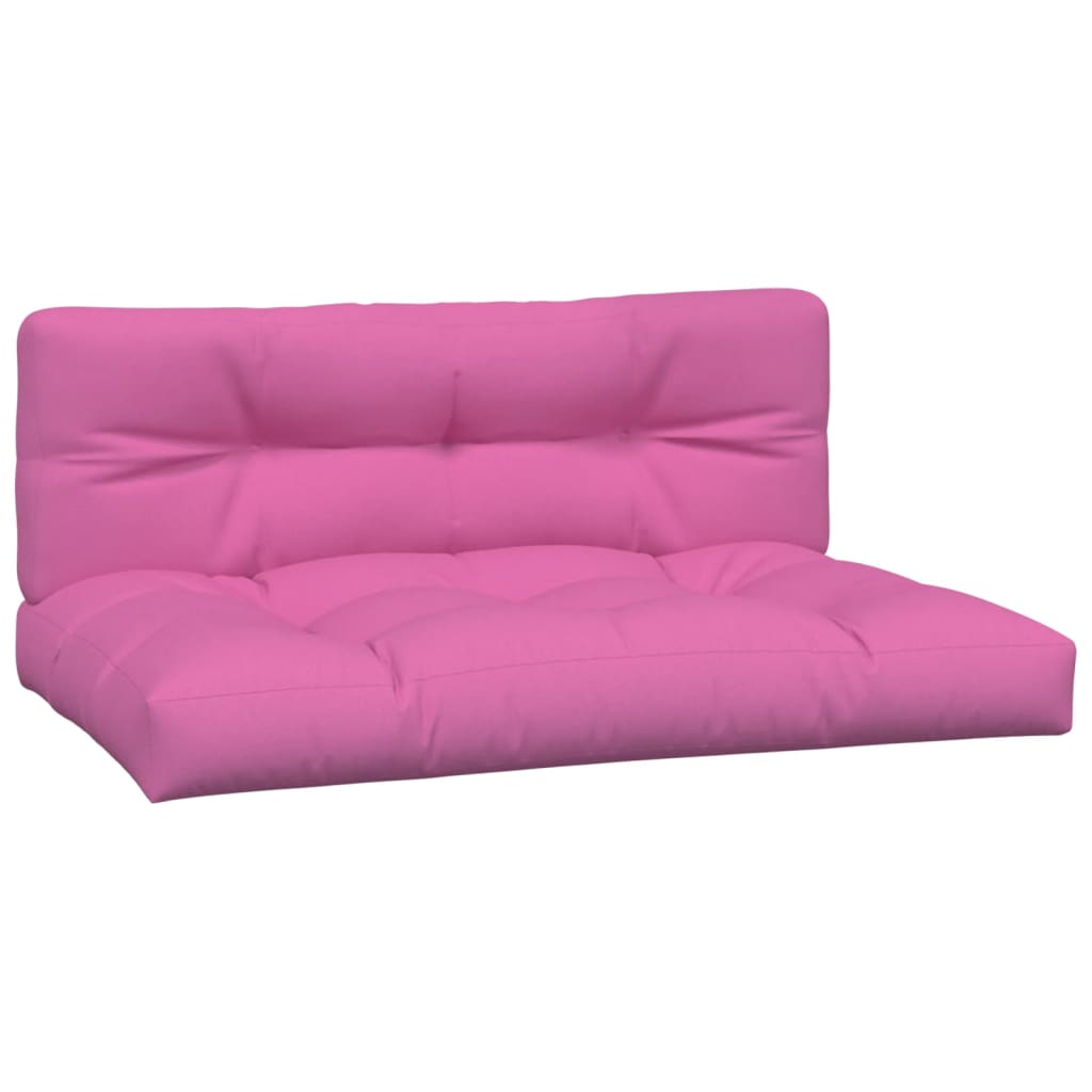 Coussins de palette vidaxl 2 st tissu rose