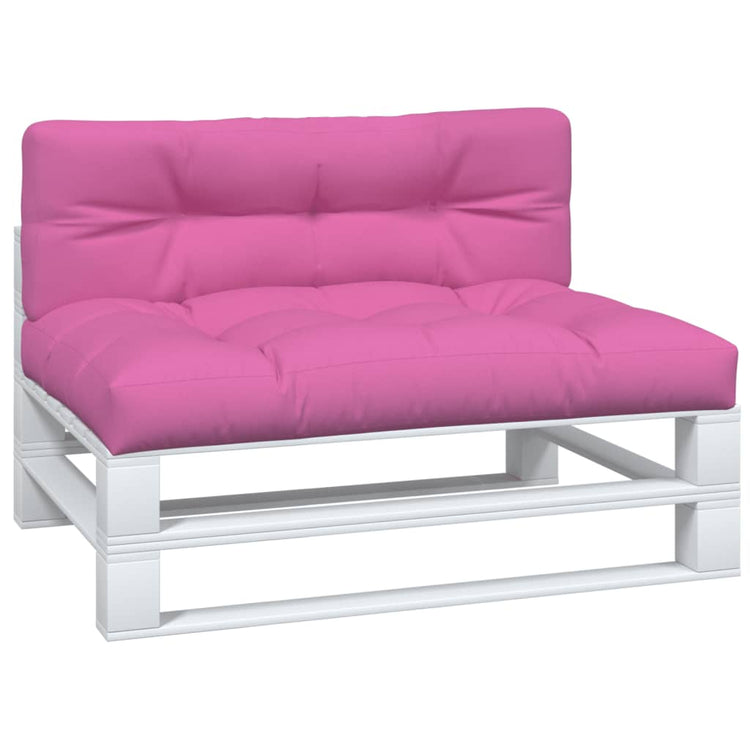 Coussins de palette vidaxl 2 st tissu rose