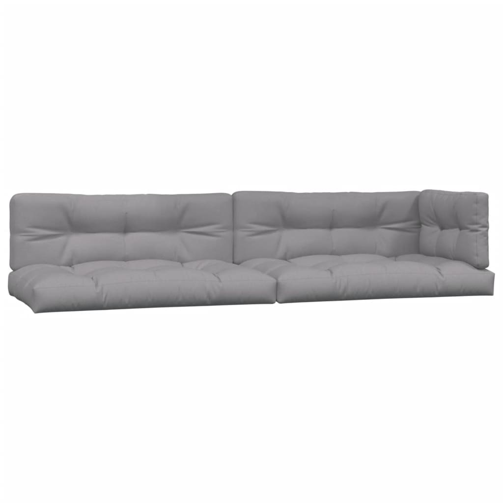 VidaXL coussins de palette 5 pcs tissu gris