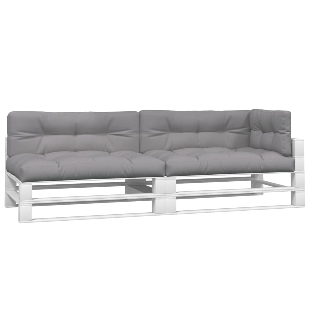 VidaXL coussins de palette 5 pcs tissu gris