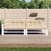 Coussins de palette vidaxl 5 st tissu beige