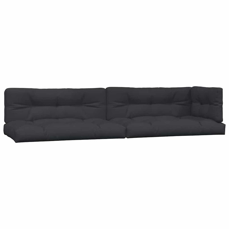 Coussins de palette vidaxl 5 st tissu noir