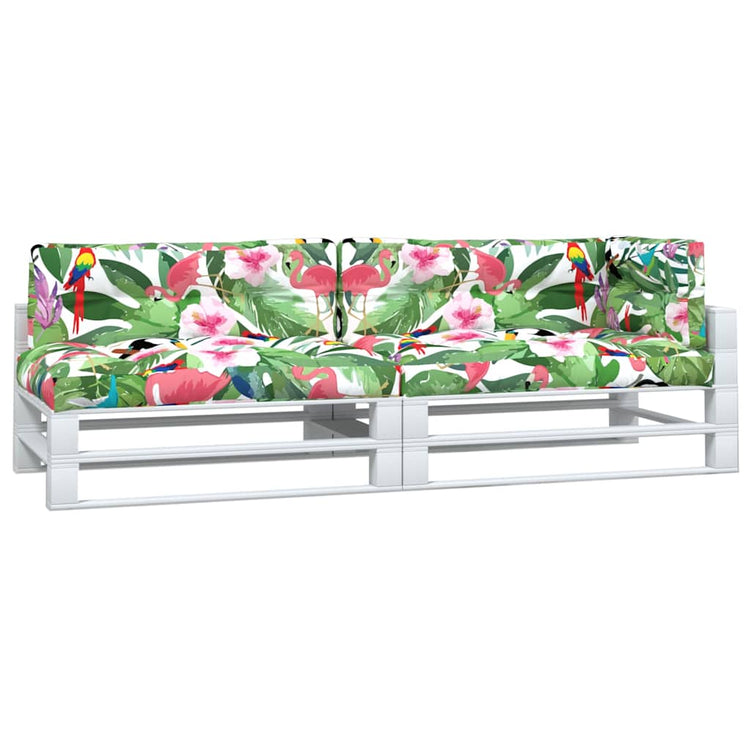 Coussins de palette vidaxl 5 st tissu multi-colorants