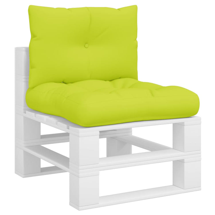 Coussins de palette vidaxl 2 St tissu vert vert