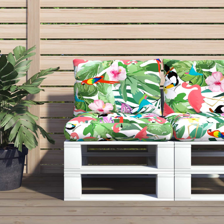 Vidaxl Pallet Cushions 2 St Oxford tissu multiples