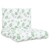Coussins de palette vidaxl 2 stands de feuille de feuille oxford tissu