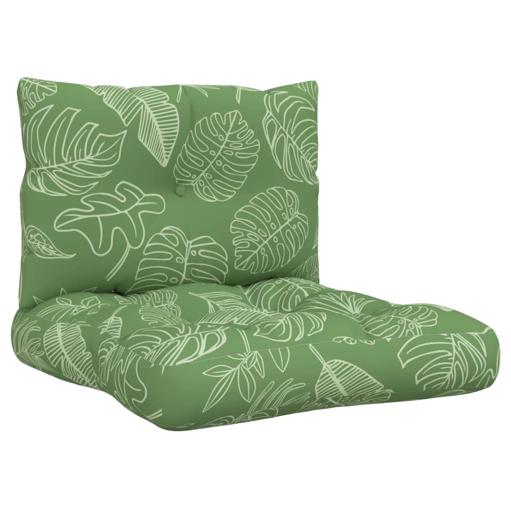 Coussins de palette vidaxl 2 stands de feuille de feuille oxford tissu