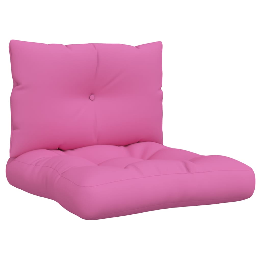 Coussins de palette vidaxl 2 st oxford tissu rose