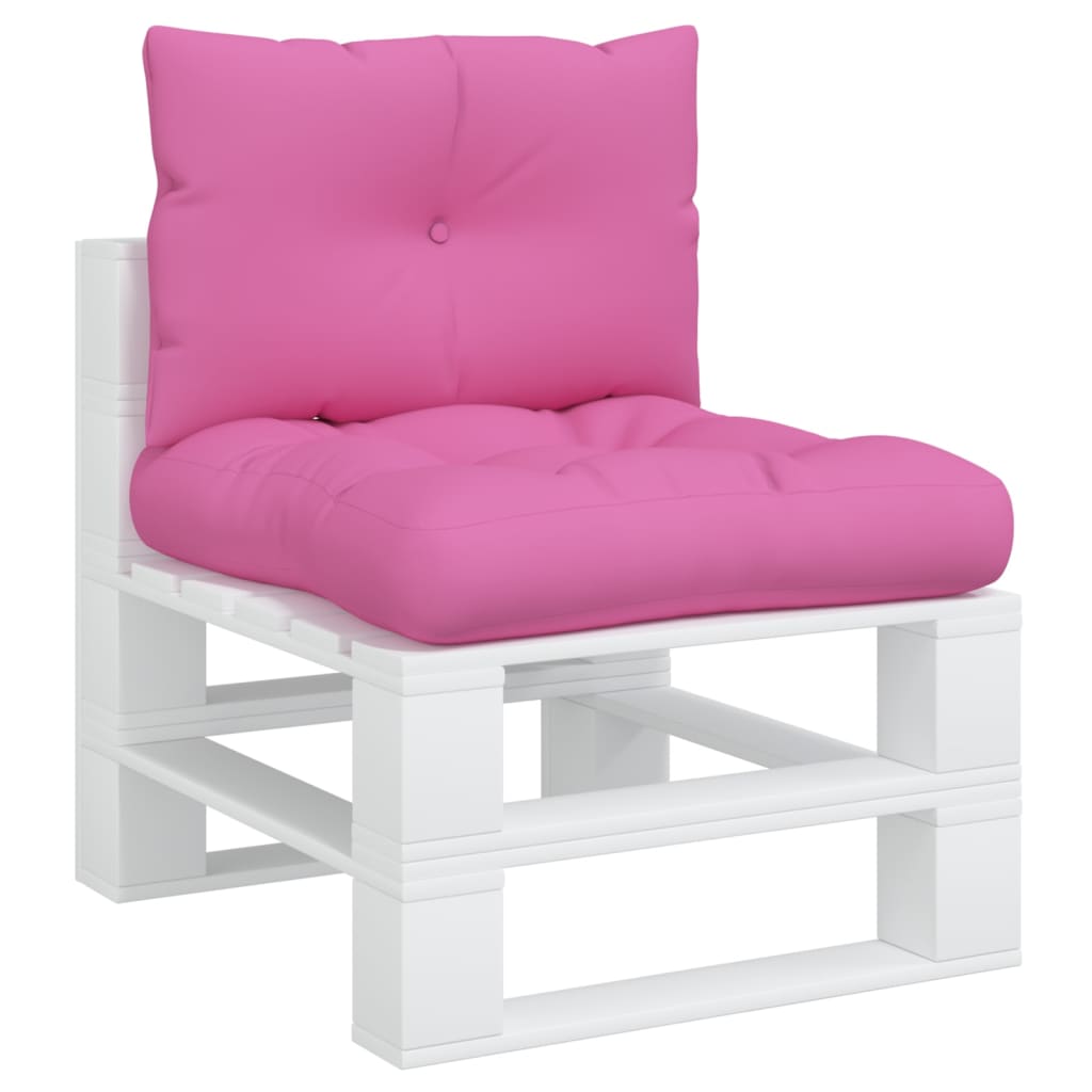 Coussins de palette vidaxl 2 st oxford tissu rose